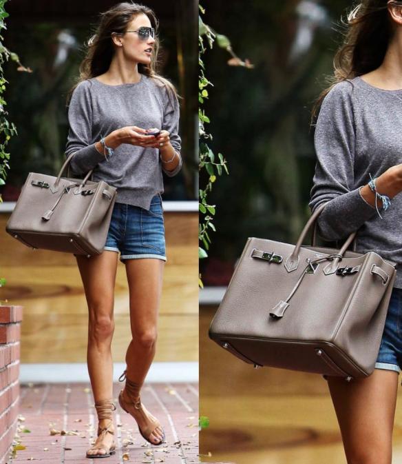 Hermès Birkin Tasche Alessandra Ambrosio